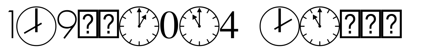 PIXymbols Clocks Regular